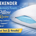 Weekender Gel Memory Foam Pillow Review: Cooling Comfort for Better Sleep