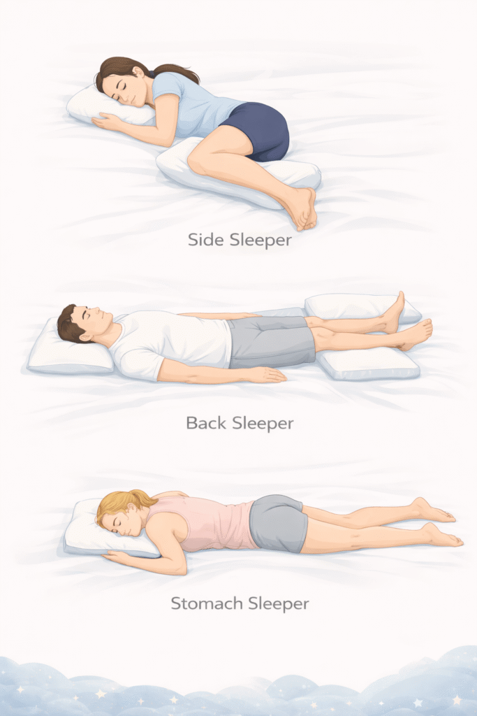 sleep-comfort, side-back-stomach sleeper
