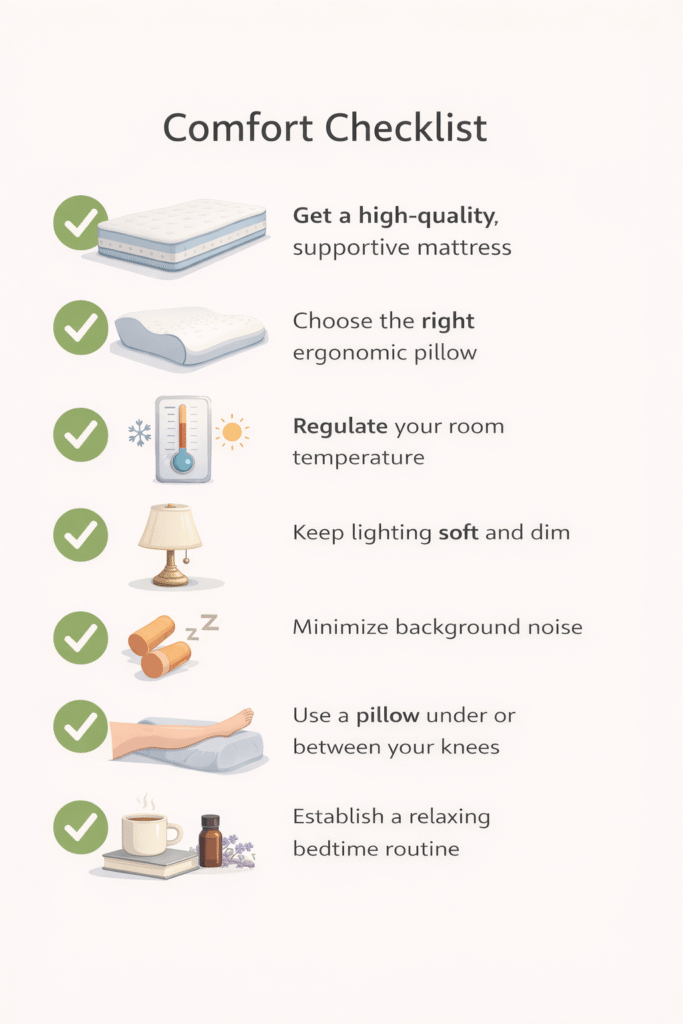sleep-comfort checklist