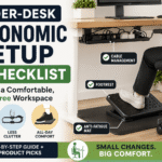 under-desk ergonomic setup checklist